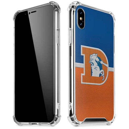 NFL Denver Broncos Vintage iPhone XS Max Clear Case